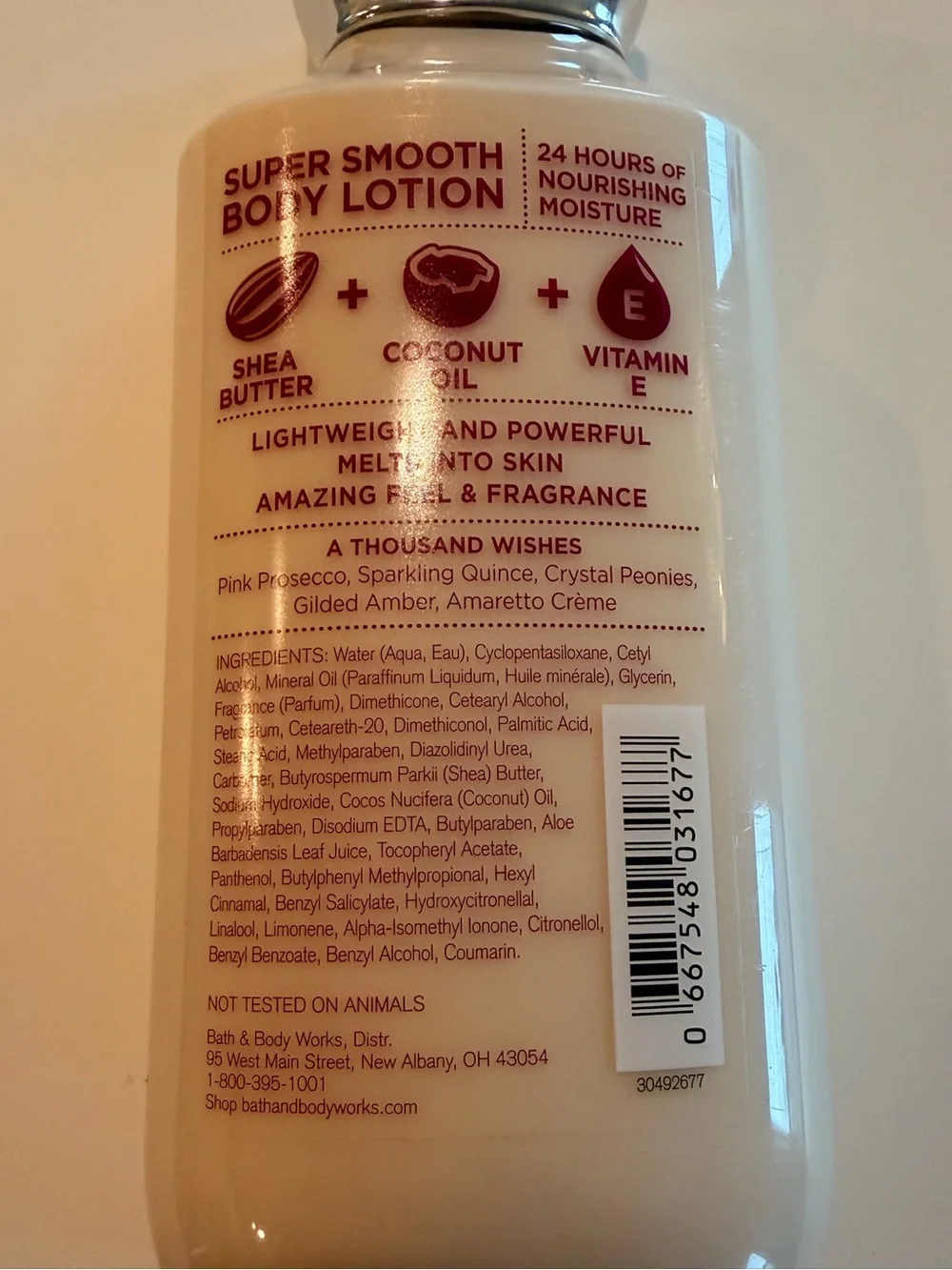 Bath & Body Works A Thousand Wishes Body Lotion - Pink and Silver
